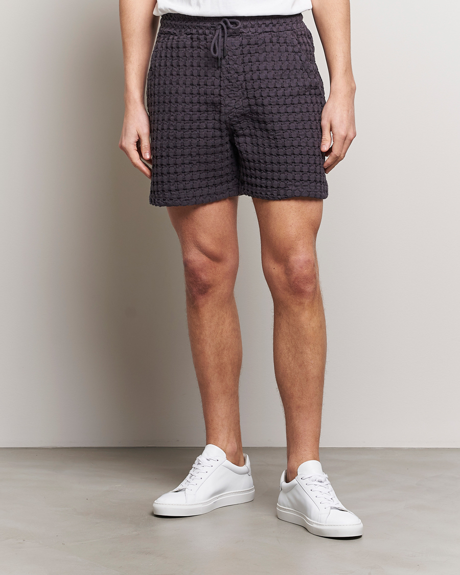 Mies | Shortsit | OAS | Porto Waffle Shorts Nearly Black