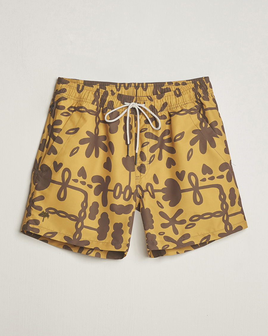 Mies | Uimahousut | OAS | Printed Swimshorts Galbanum