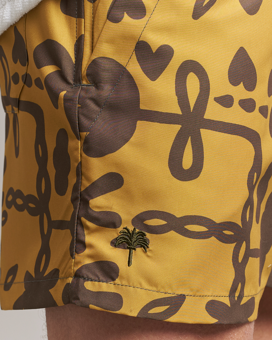 Mies | Uimahousut | OAS | Printed Swimshorts Galbanum