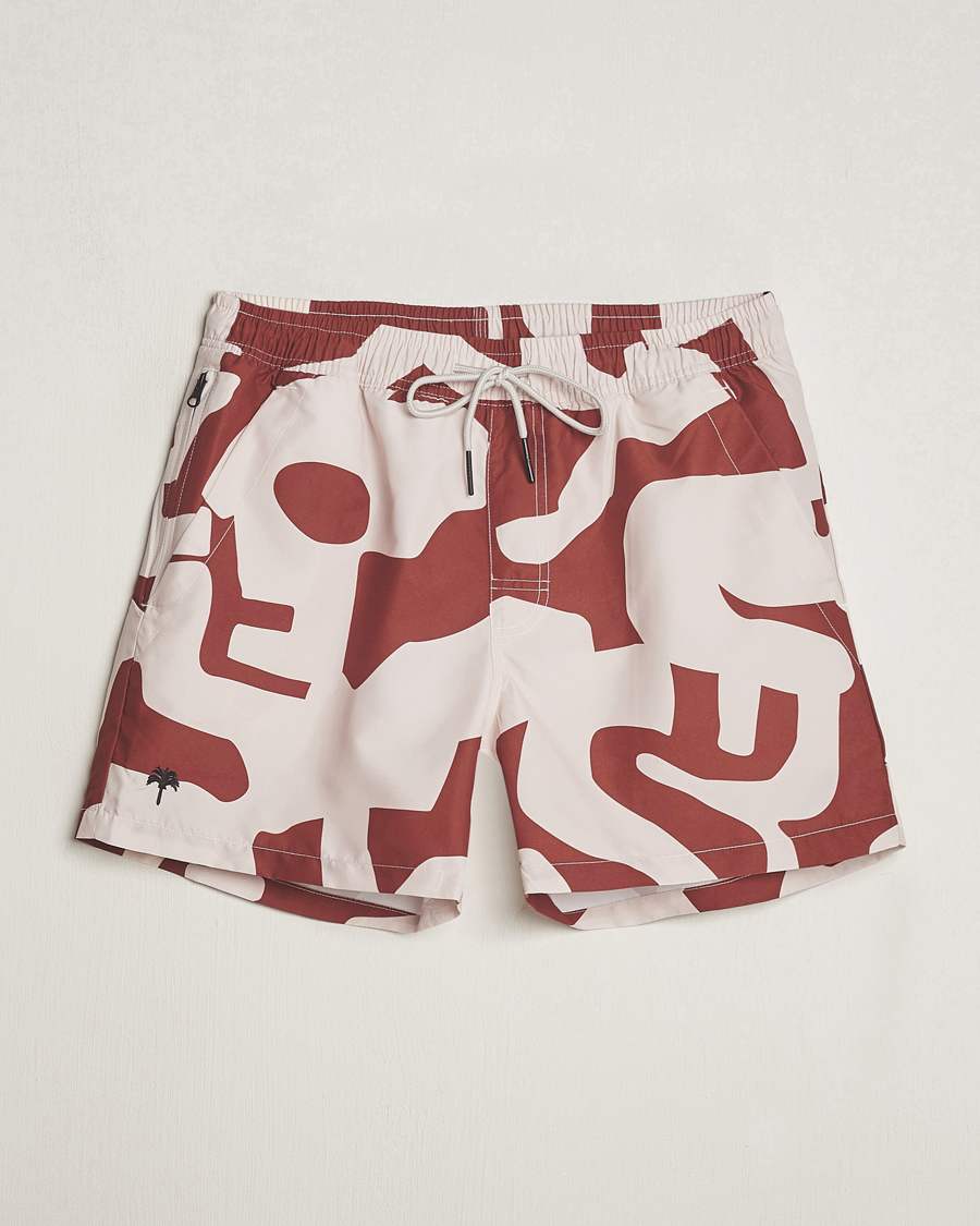 Mies | Uimahousut | OAS | Printed Swimshorts Russet Puzzlotec