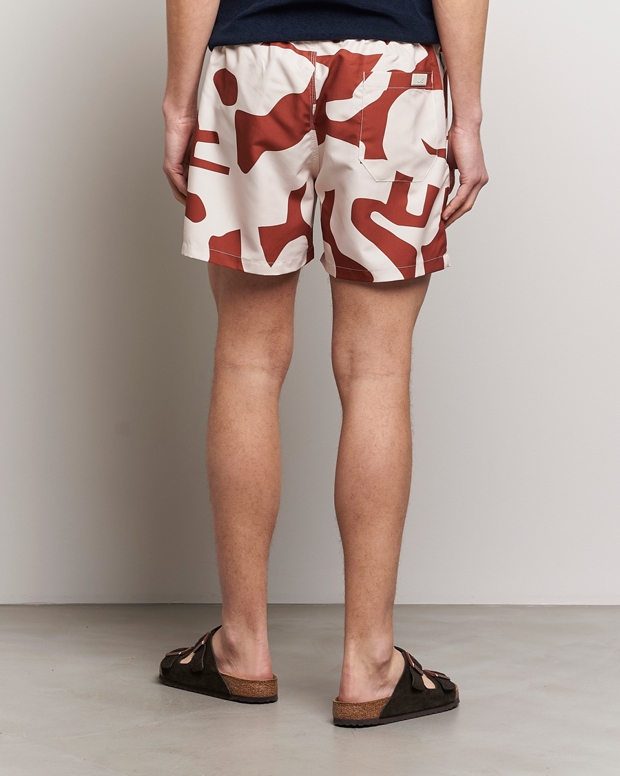 Mies | Uimahousut | OAS | Printed Swimshorts Russet Puzzlotec