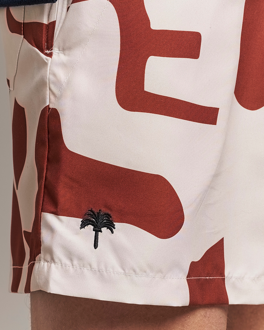 Mies | Uimahousut | OAS | Printed Swimshorts Russet Puzzlotec