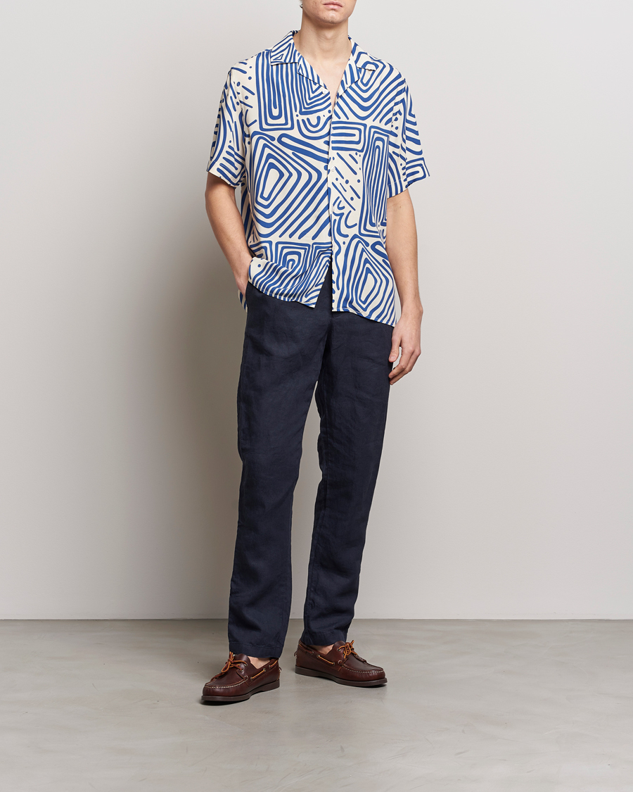Mies | Kauluspaidat | OAS | Viscose Resort Short Sleeve Shirt Eldovado