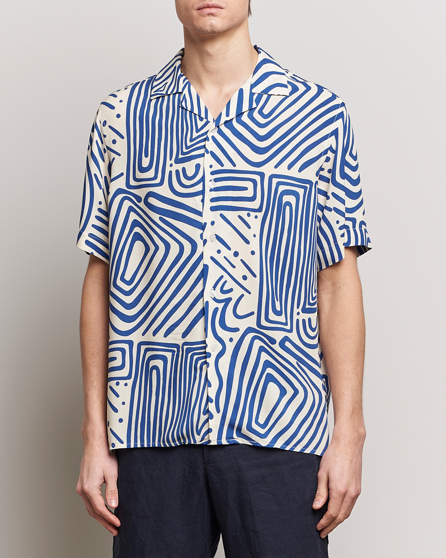Mies | Kauluspaidat | OAS | Viscose Resort Short Sleeve Shirt Eldovado