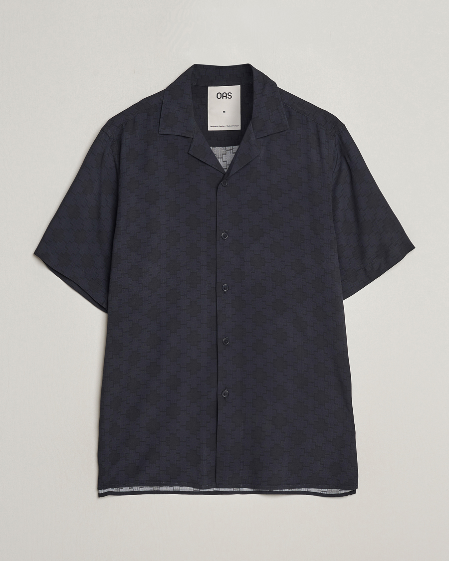 Mies | Kauluspaidat | OAS | Viscose Resort Short Sleeve Shirt San Sebastian