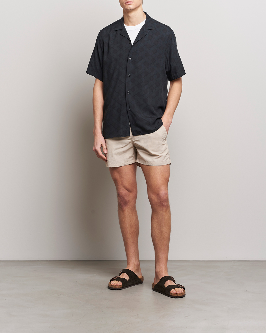 Mies | Kauluspaidat | OAS | Viscose Resort Short Sleeve Shirt San Sebastian