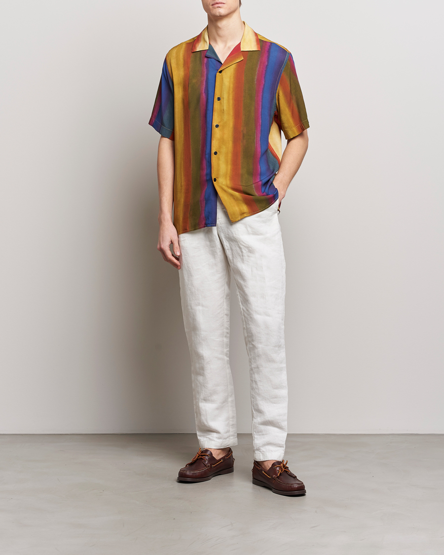 Mies | Kauluspaidat | OAS | Viscose Resort Short Sleeve Shirt Terrane