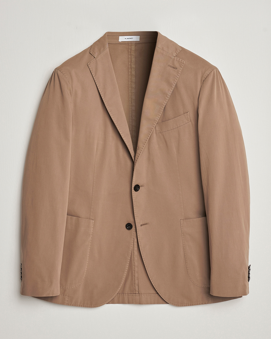 Mies | Pikkutakit | Boglioli | K Jacket Cotton Stretch Blazer Beige