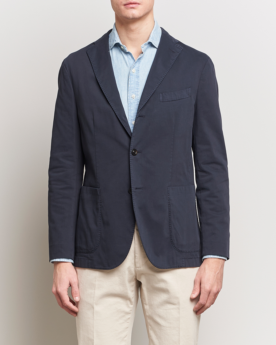 Mies | Pikkutakit | Boglioli | K Jacket Cotton Stretch Blazer Navy
