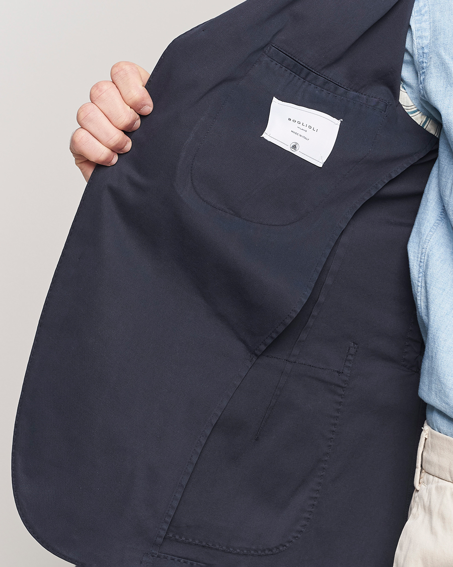 Mies | Pikkutakit | Boglioli | K Jacket Cotton Stretch Blazer Navy