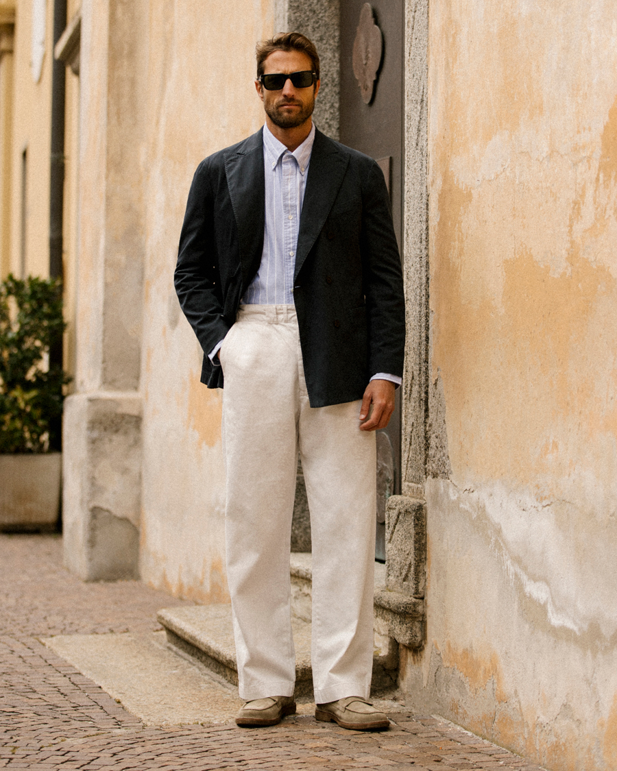 Mies | Pikkutakit | Boglioli | K Jacket Double Breasted Cotton Blazer Navy