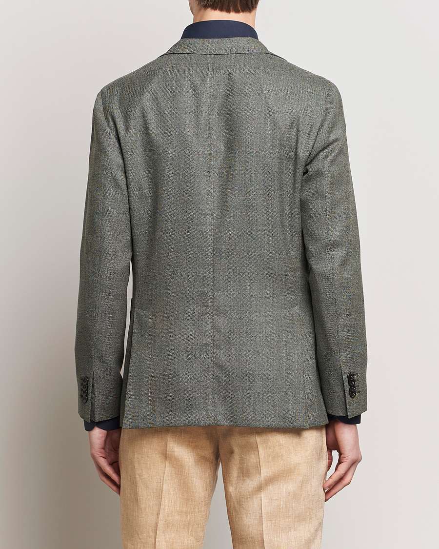 Mies | Pikkutakit | Boglioli | K Jacket Wool Hopsack Blazer Sage Green