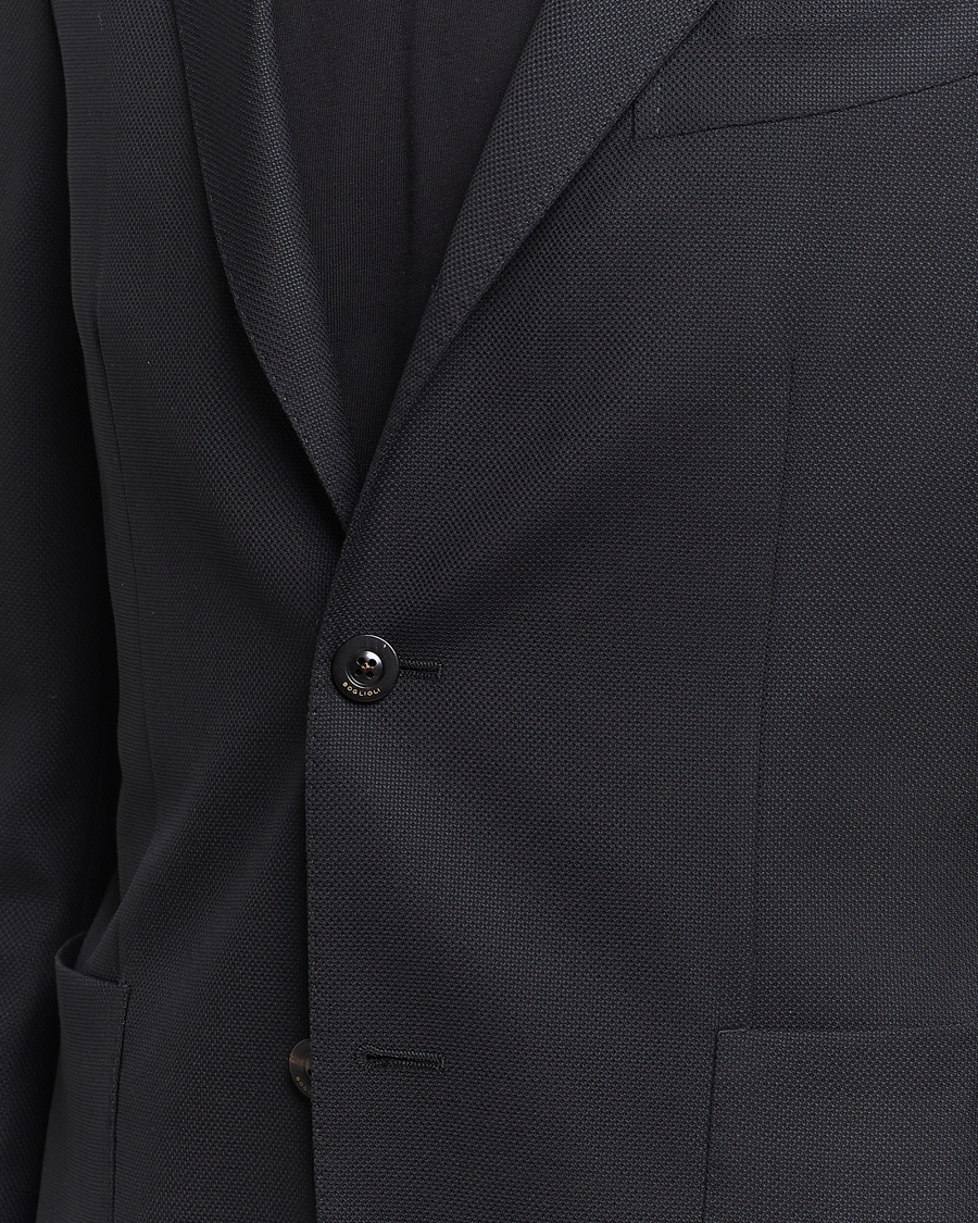 Mies | Pikkutakit | Boglioli | K Jacket Wool Hopsack Blazer Black