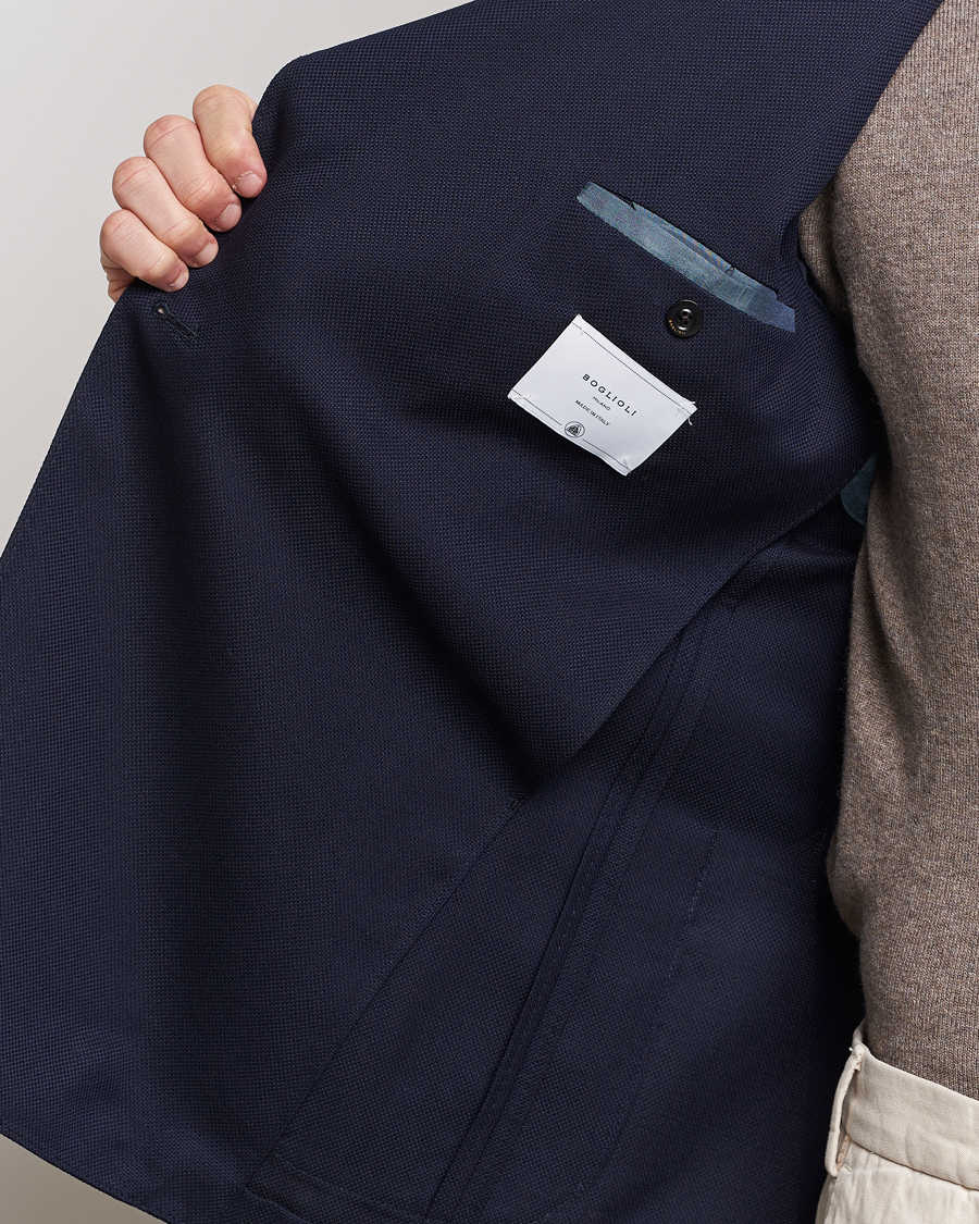 Mies | Pikkutakit | Boglioli | K Jacket Double Breasted Wool Blazer Navy