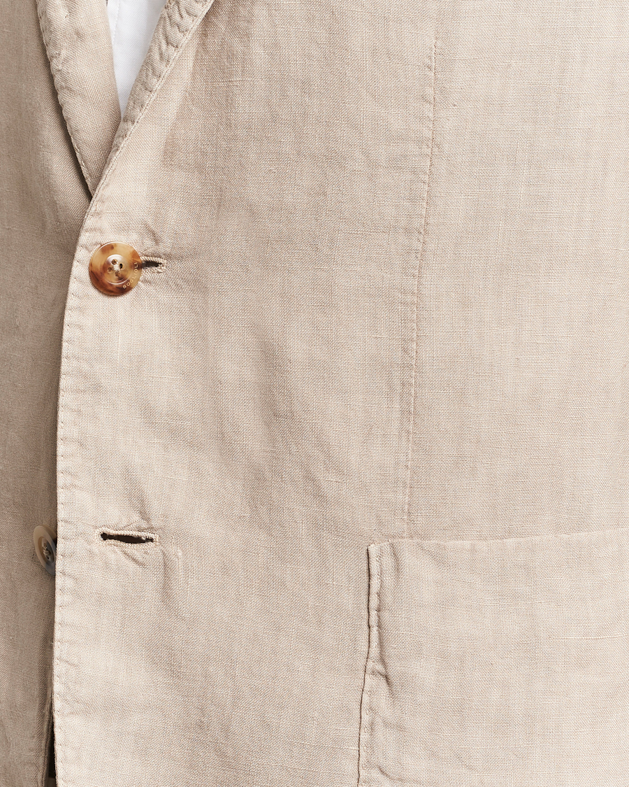 Mies | Pikkutakit | Boglioli | K Jacket Linen Blazer Light Beige