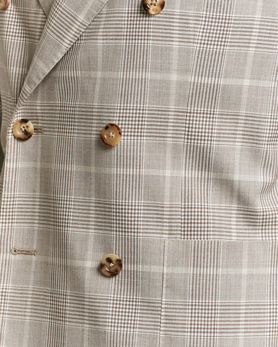 Mies | Pikkutakit | Boglioli | K Jacket Prince Of Wales Blazer Light Beige