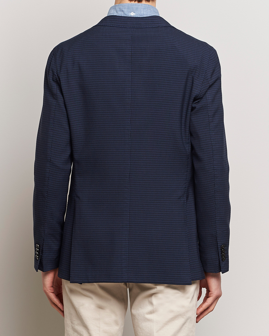 Mies | Pikkutakit | Boglioli | K Jacket Check Wool Blazer Navy