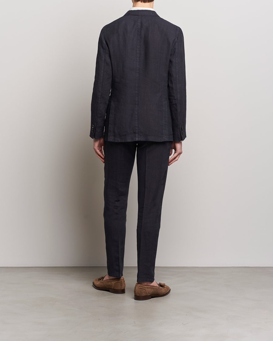 Mies | Puvut | Boglioli | K Jacket Linen Suit Navy