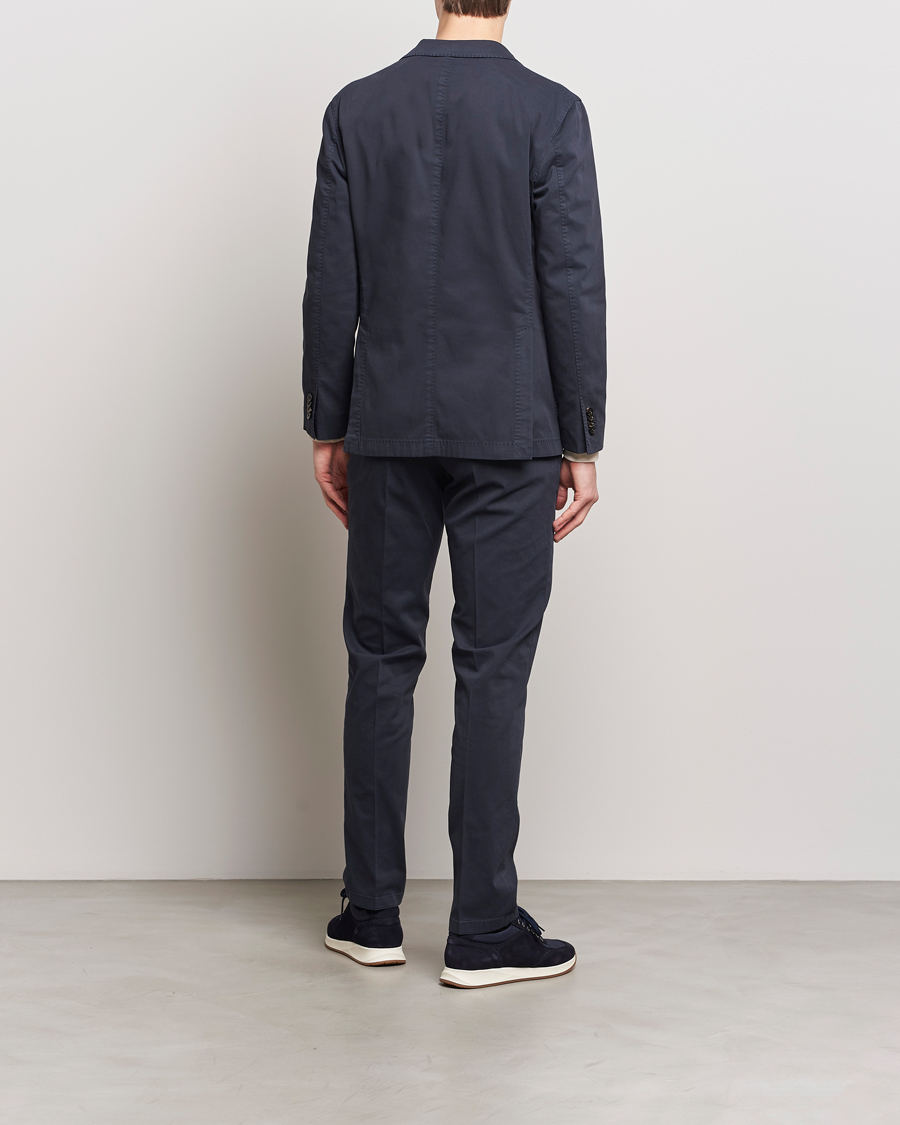 Mies | Puvut | Boglioli | K Jacket Cotton Stretch Suit Navy