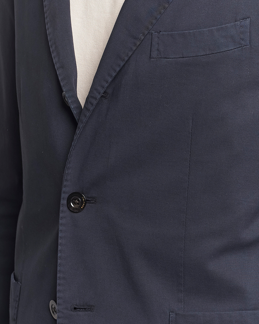 Mies | Puvut | Boglioli | K Jacket Cotton Stretch Suit Navy