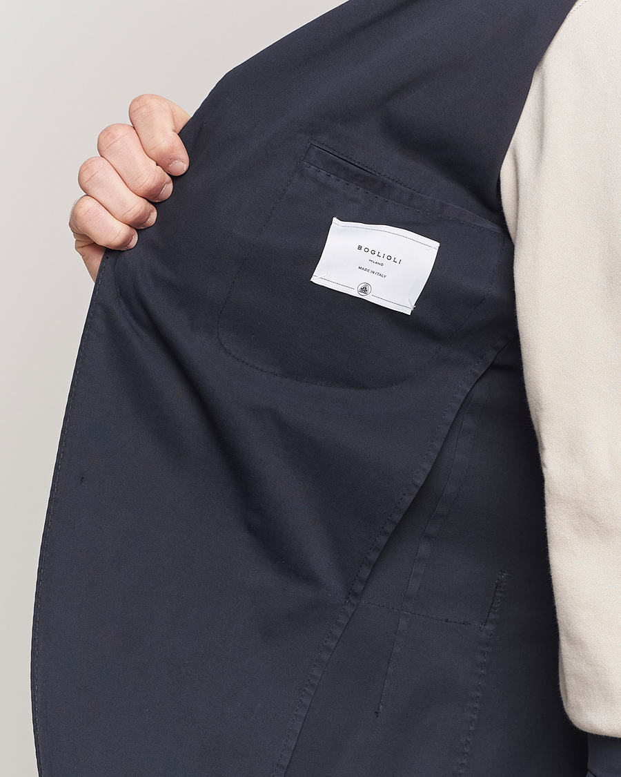 Mies | Puvut | Boglioli | K Jacket Cotton Stretch Suit Navy