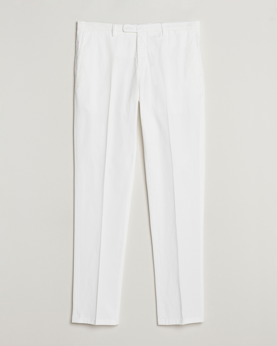 Mies | Housut | Boglioli | Cotton Stretch Chinos White