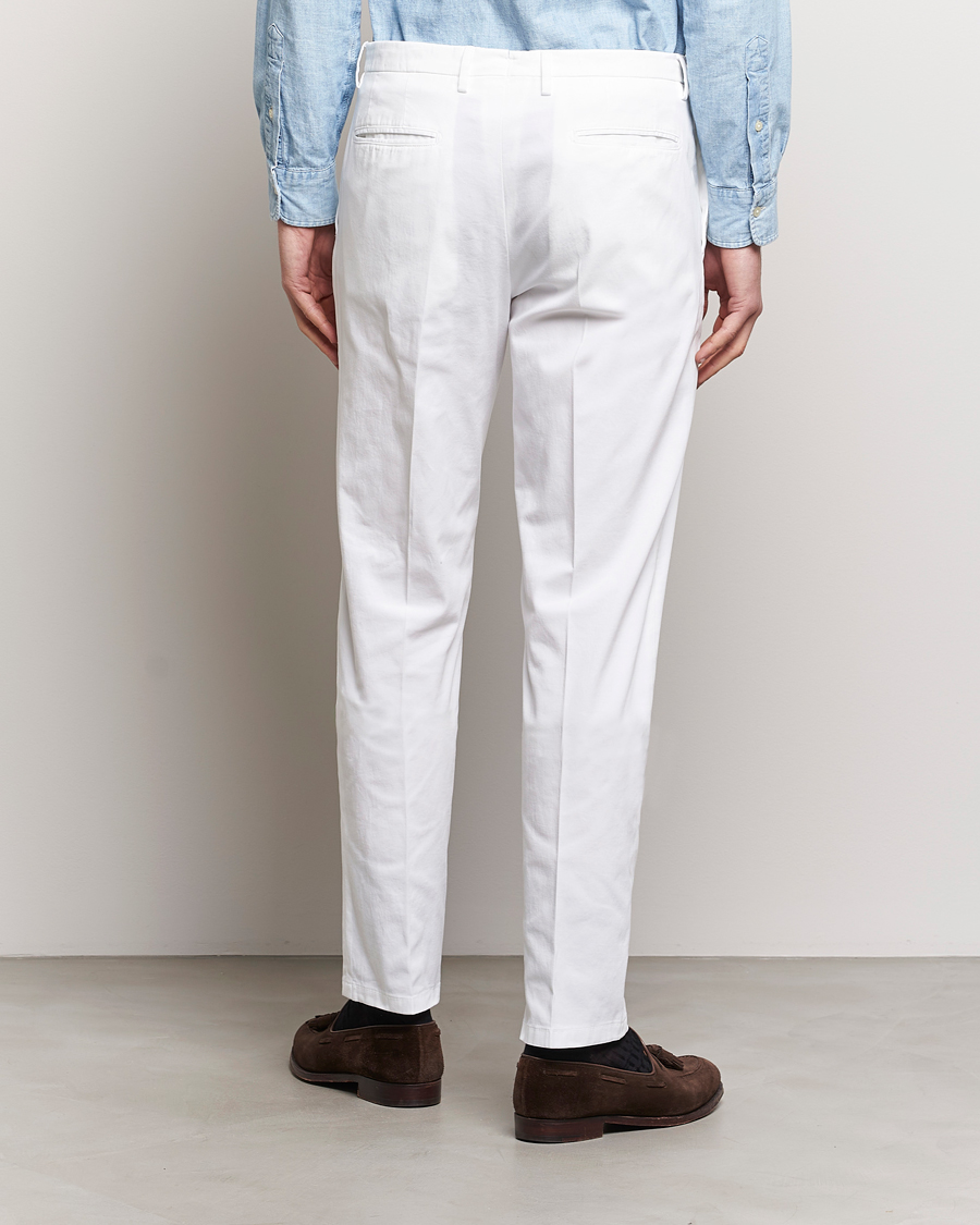 Mies | Housut | Boglioli | Cotton Stretch Chinos White