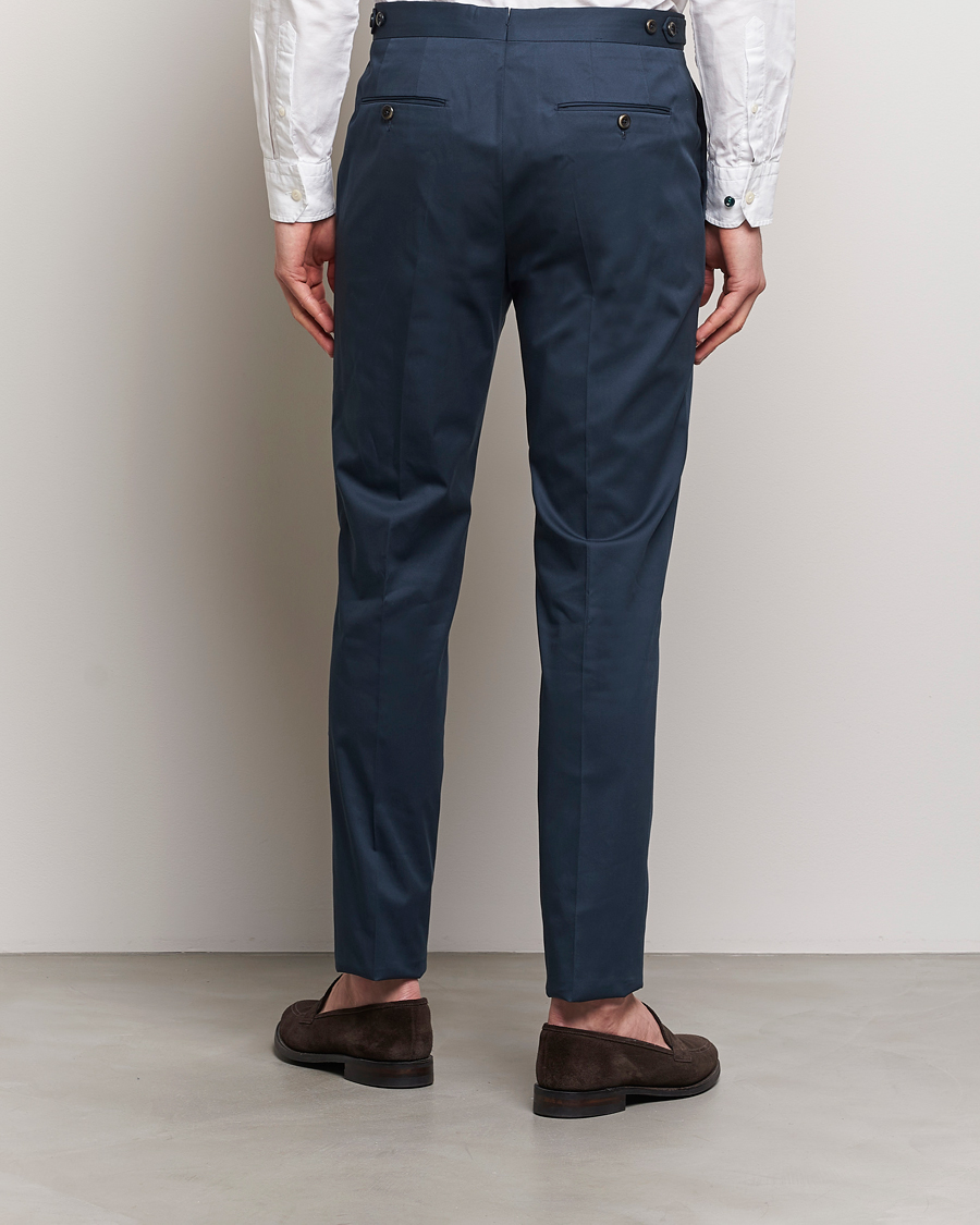 Mies | Housut | PT01 | Gentleman Fit Cotton/Stretch Chinos Navy