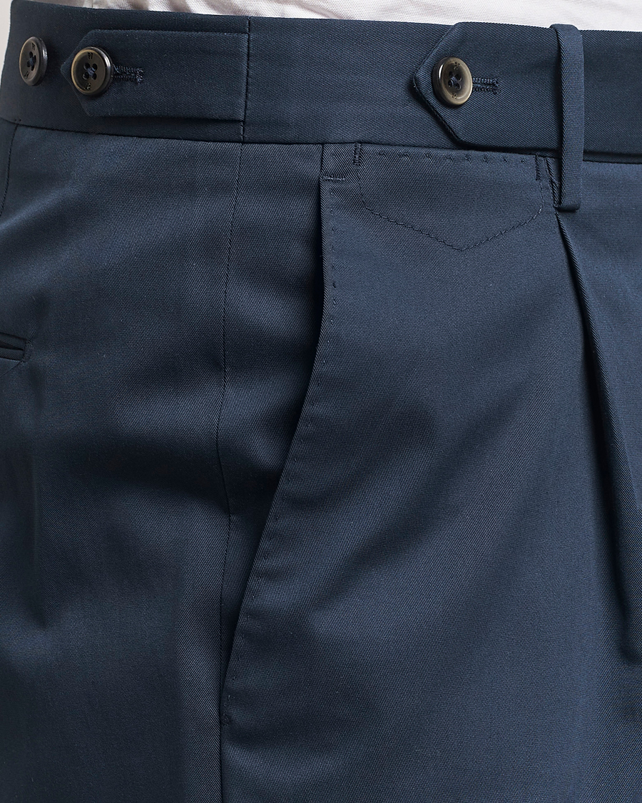 Mies | Housut | PT01 | Gentleman Fit Cotton/Stretch Chinos Navy