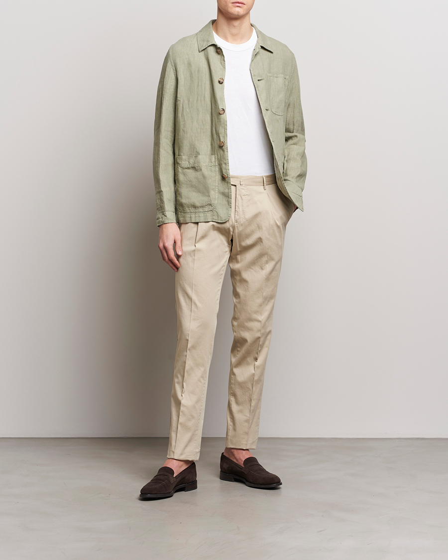 Mies | Housut | PT01 | Slim Fit Garment Dyed Stretch Chinos Beige
