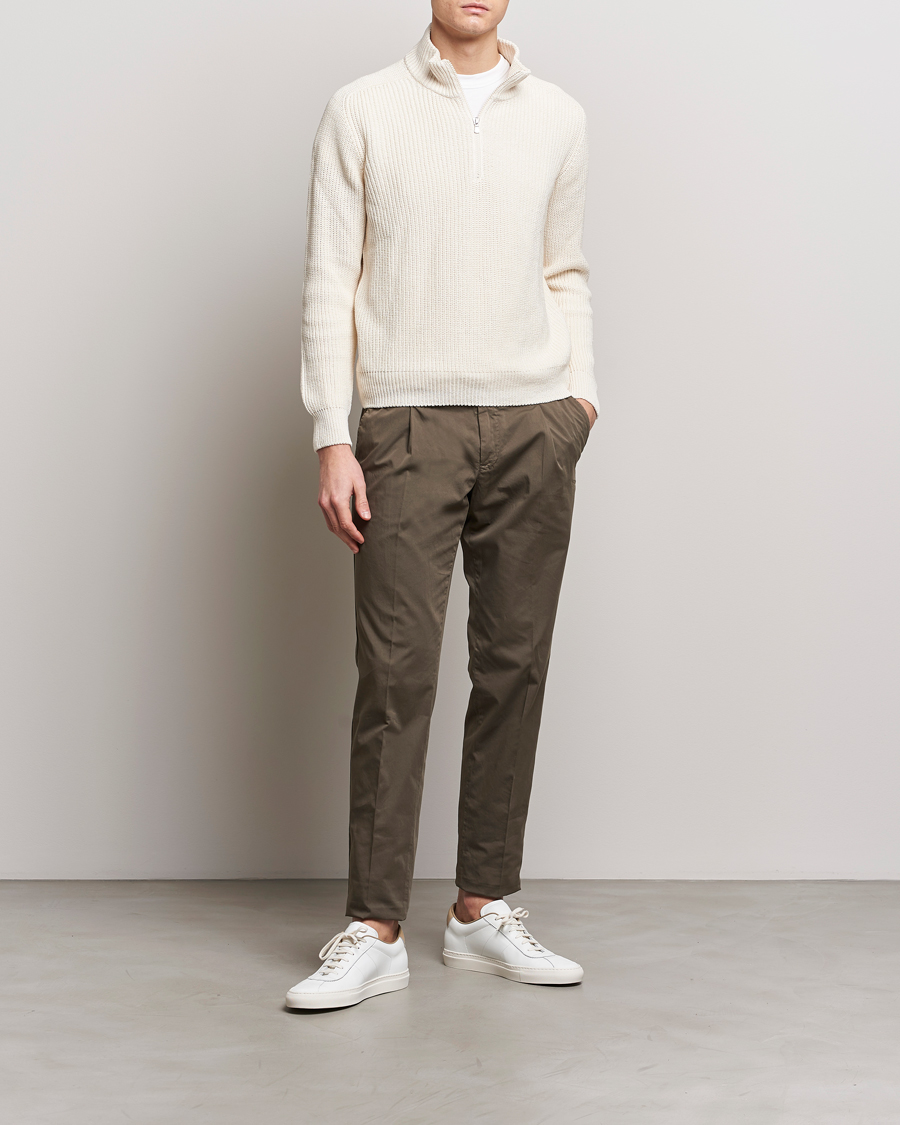 Mies | Housut | PT01 | Slim Fit Garment Dyed Stretch Chinos Dark Brown