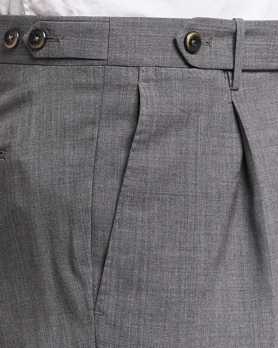 Mies | Housut | PT01 | Gentleman Fit Wool Stretch Trousers Medium Grey