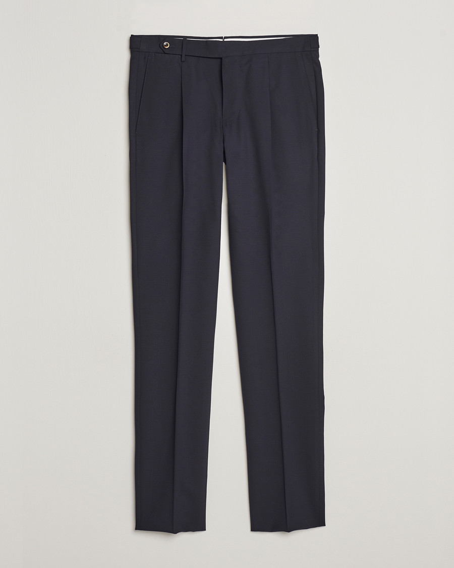 Mies | Housut | PT01 | Gentleman Fit Wool Stretch Trousers Navy