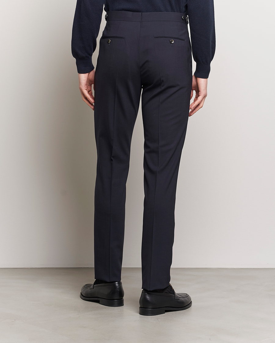 Mies | Housut | PT01 | Gentleman Fit Wool Stretch Trousers Navy