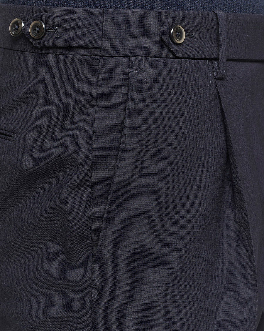 Mies | Housut | PT01 | Gentleman Fit Wool Stretch Trousers Navy
