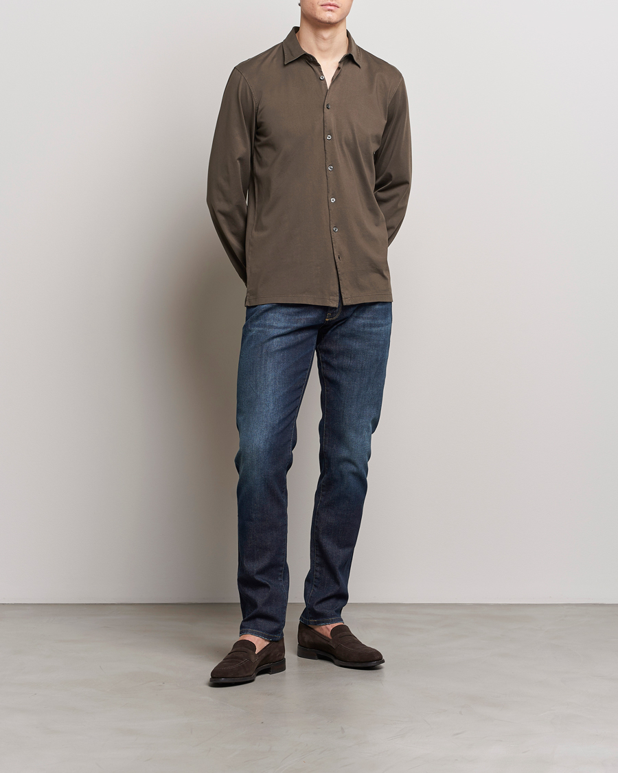 Mies | Farkut | PT01 | Slim Fit Stretch Jeans Dark Blue Wash