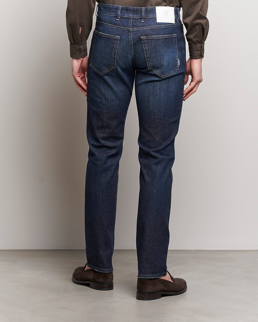 Mies | Farkut | PT01 | Slim Fit Stretch Jeans Dark Blue Wash