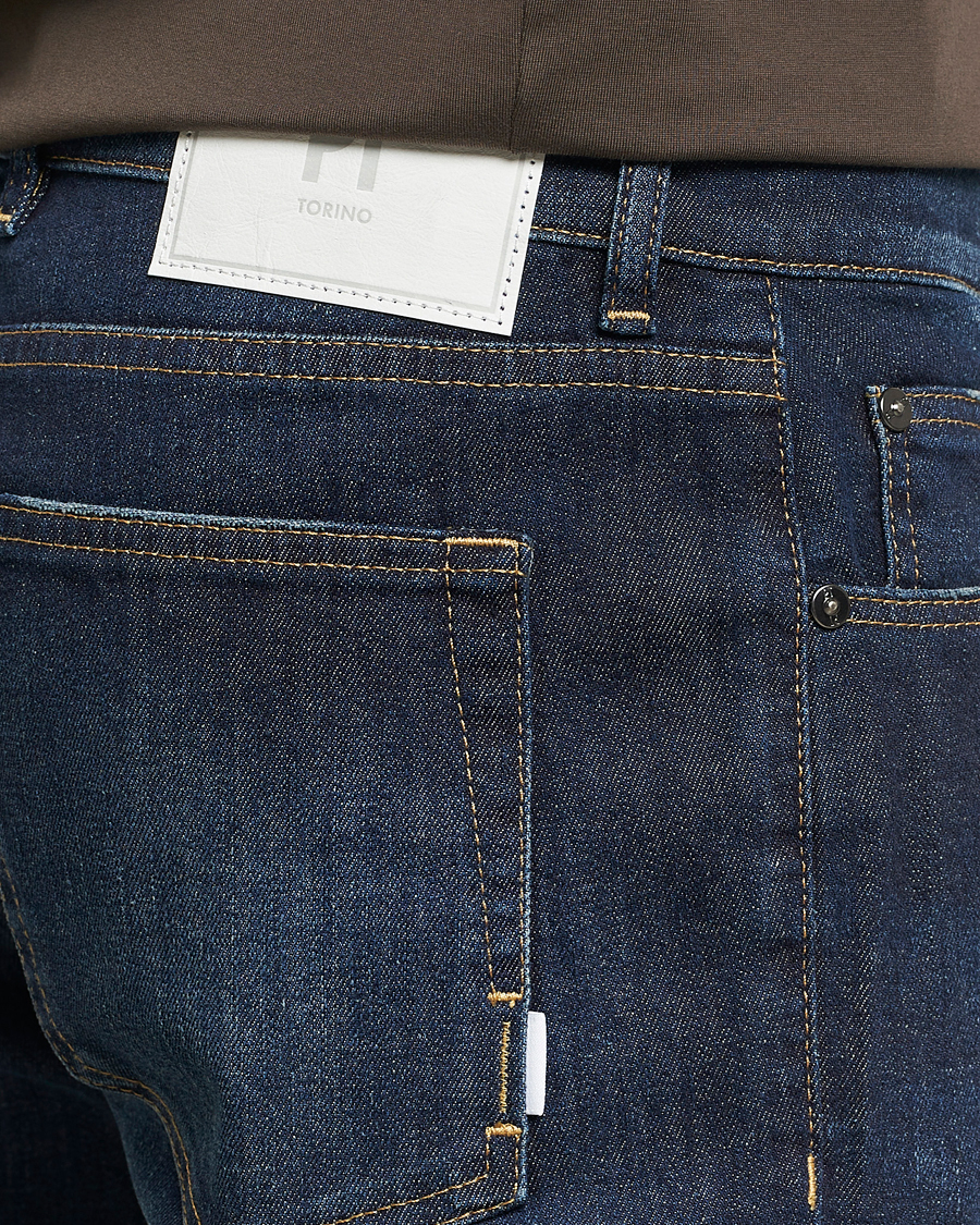 Mies | Farkut | PT01 | Slim Fit Stretch Jeans Dark Blue Wash