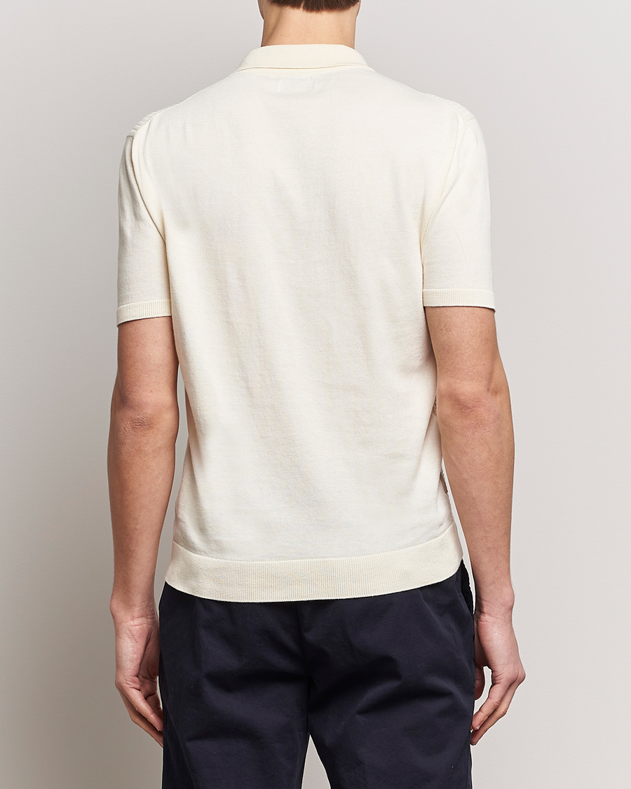 Mies | Pikeet | Baracuta | Waffle Knitted Polo Ivory