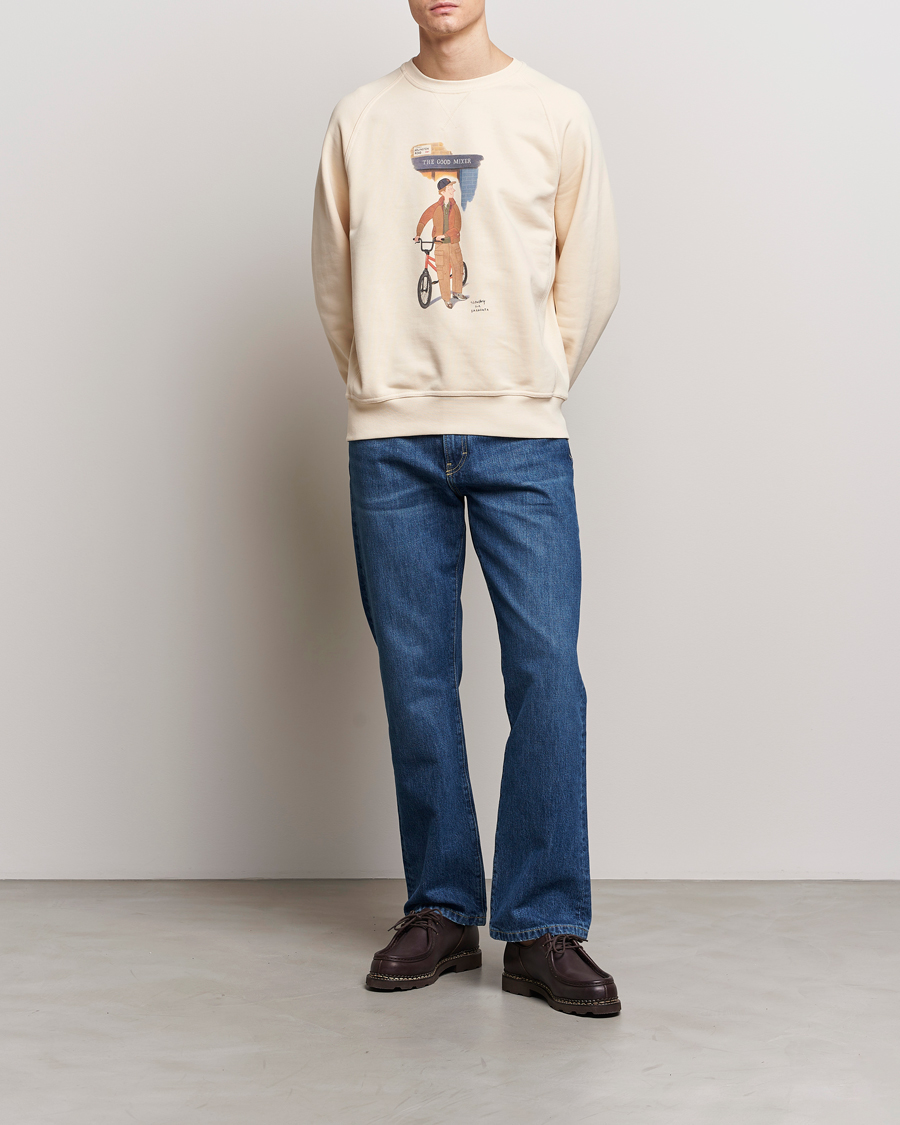 Mies | Puserot | Baracuta | Slowboy Colourmen Cotton Crew Neck Butter