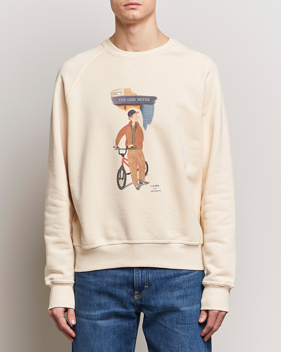 Mies | Puserot | Baracuta | Slowboy Colourmen Cotton Crew Neck Butter