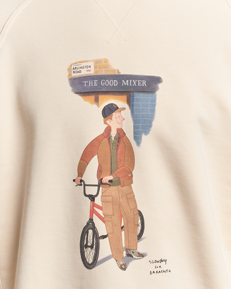 Mies | Puserot | Baracuta | Slowboy Colourmen Cotton Crew Neck Butter