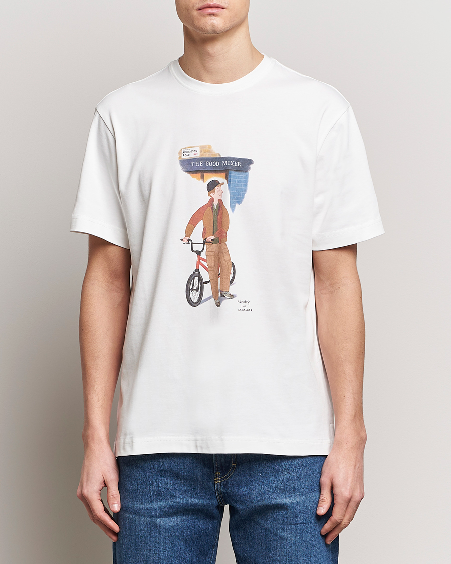 Mies |  | Baracuta | Slowboy Arlington Cotton T-Shirt Off White