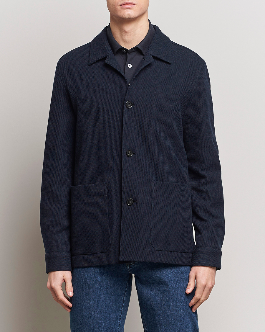 Mies |  | Zegna | Wool Chore Jacket Navy
