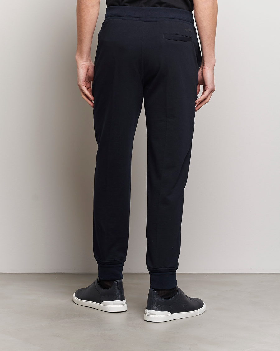 Mies | Housut | Zegna | Cotton Stretch Joggers Navy