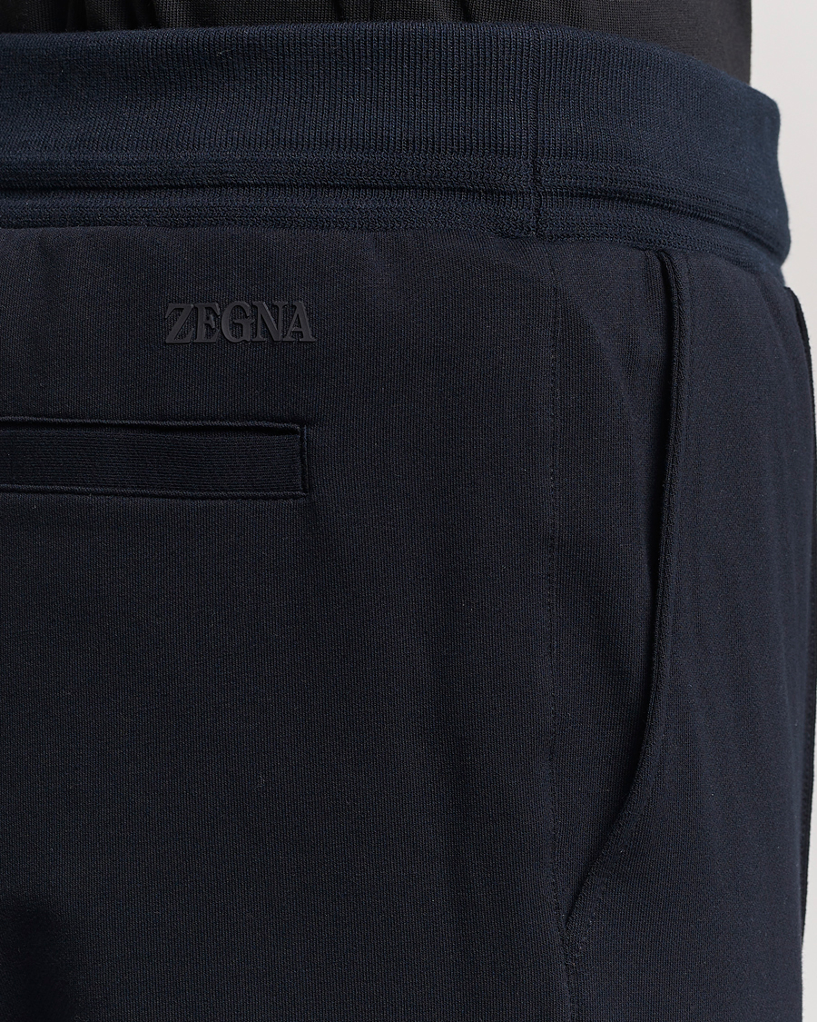 Mies | Housut | Zegna | Cotton Stretch Joggers Navy