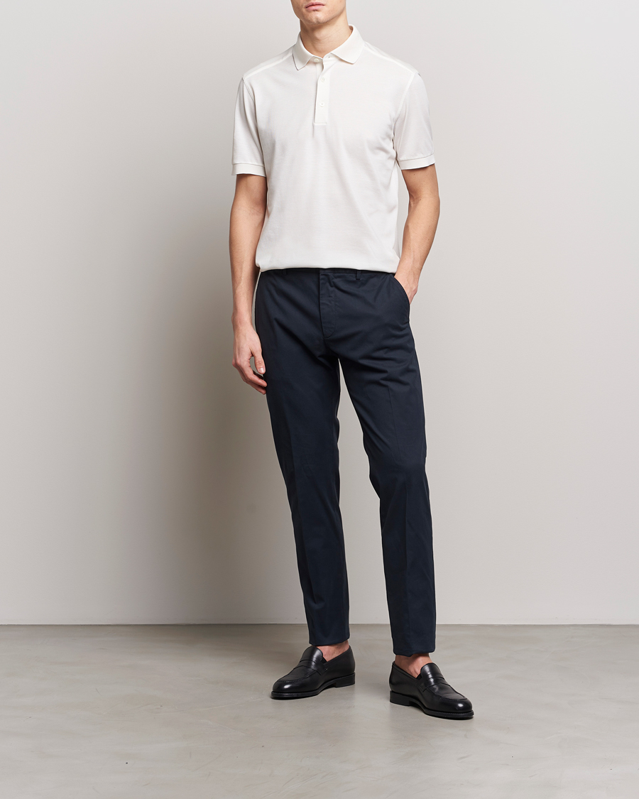 Mies | Housut | Zegna | Premium Cotton Chinos Navy