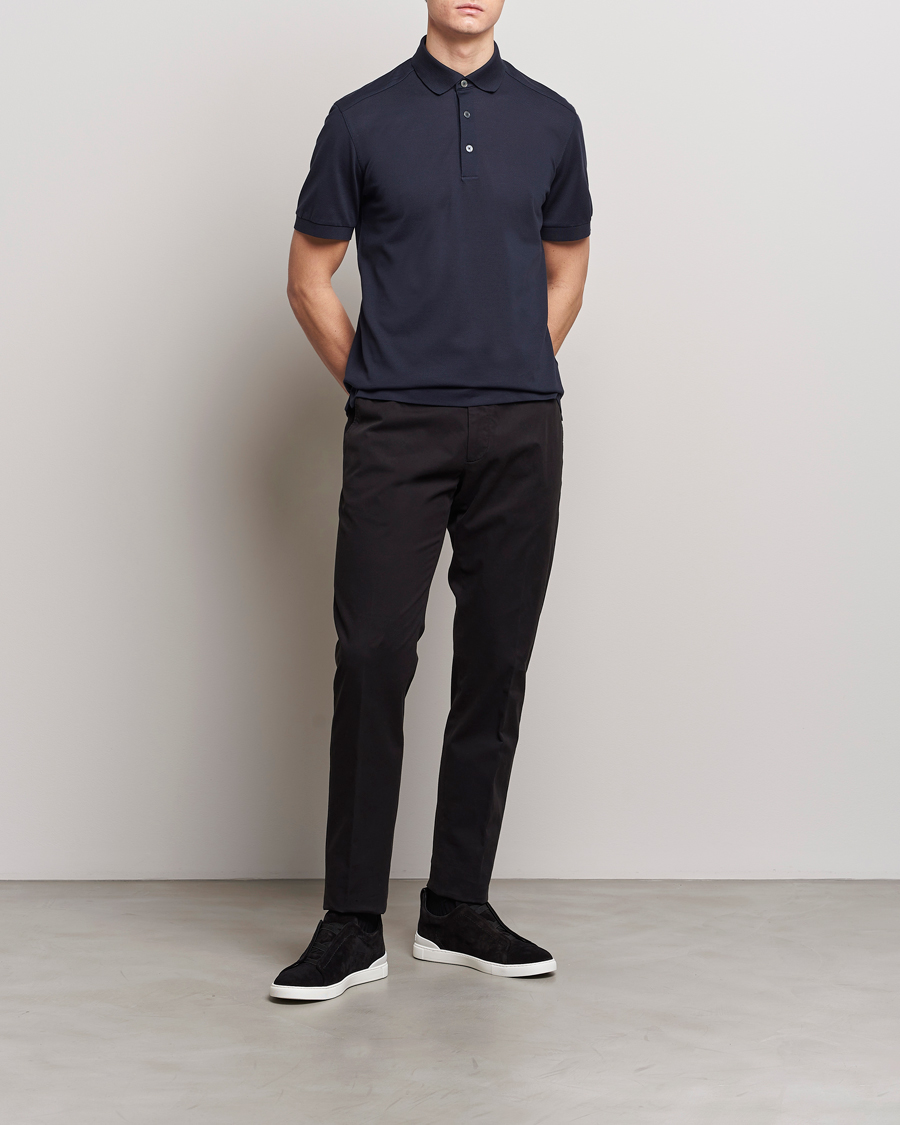 Mies | Housut | Zegna | Premium Cotton Chinos Black