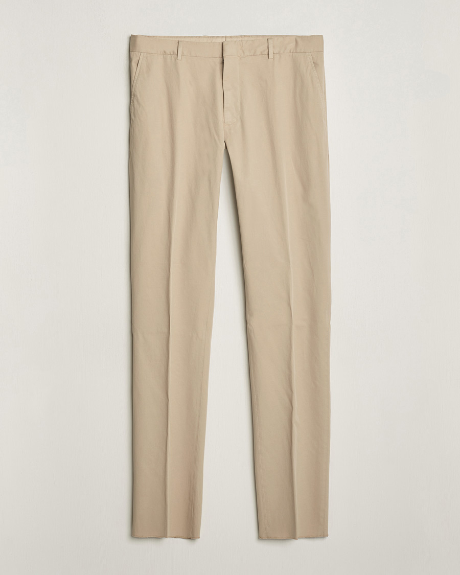 Mies | Housut | Zegna | Premium Cotton Chinos Beige