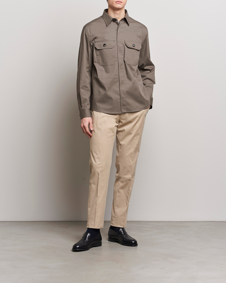 Mies | Housut | Zegna | Premium Cotton Chinos Beige